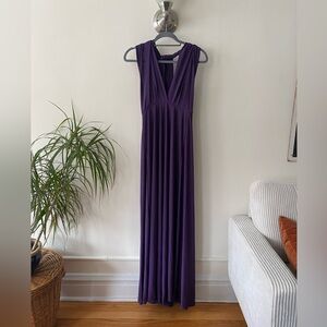 Lulu's Deep Purple Maxi Dress “Tricks of the Trade” Dress Size Small